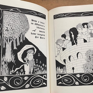 Le Morte Darthur by Sir Thomas Malory, illustrations by Aubrey Beardsley. Easton Press famous Editions Library. Mint unread 2000 edition