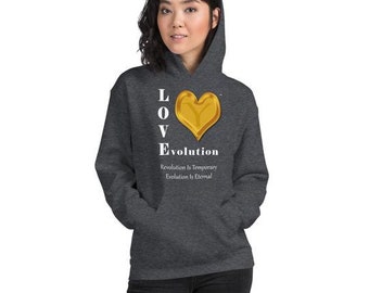 Unisex Hoodie - Gildan 18500/Dark Heather/Indigo Blue