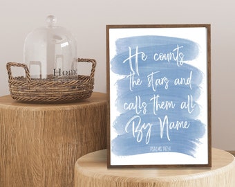 He Counts the Stars - Printable