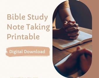 Bible Study Notes Printable