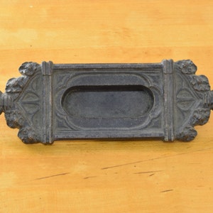 Original Cast Bronze Antique Window Sash Lifts | Flush Early 1900s Victorian Window Lifts