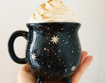 Chaudron Noir Galaxie Tasse Wiccan Home Decor Halloween Party Cosmic Witch