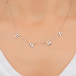 Letter Necklace, Name Necklace, Family Necklace, Initial Necklace, Custom Letter Necklace, Personalized Necklace, Alphabet Necklace