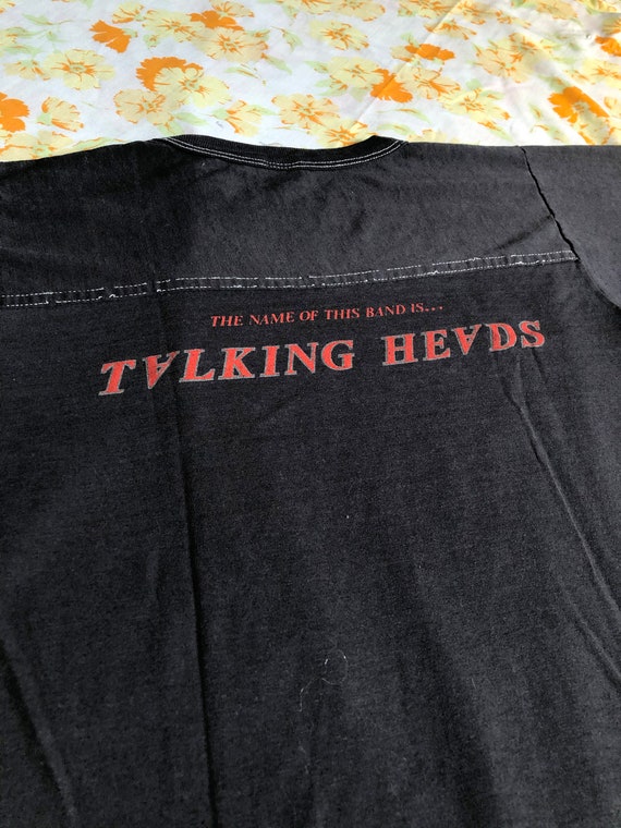 Vintage Talking Heads Tour Tee 1982 -- RARE -- 80… - image 5