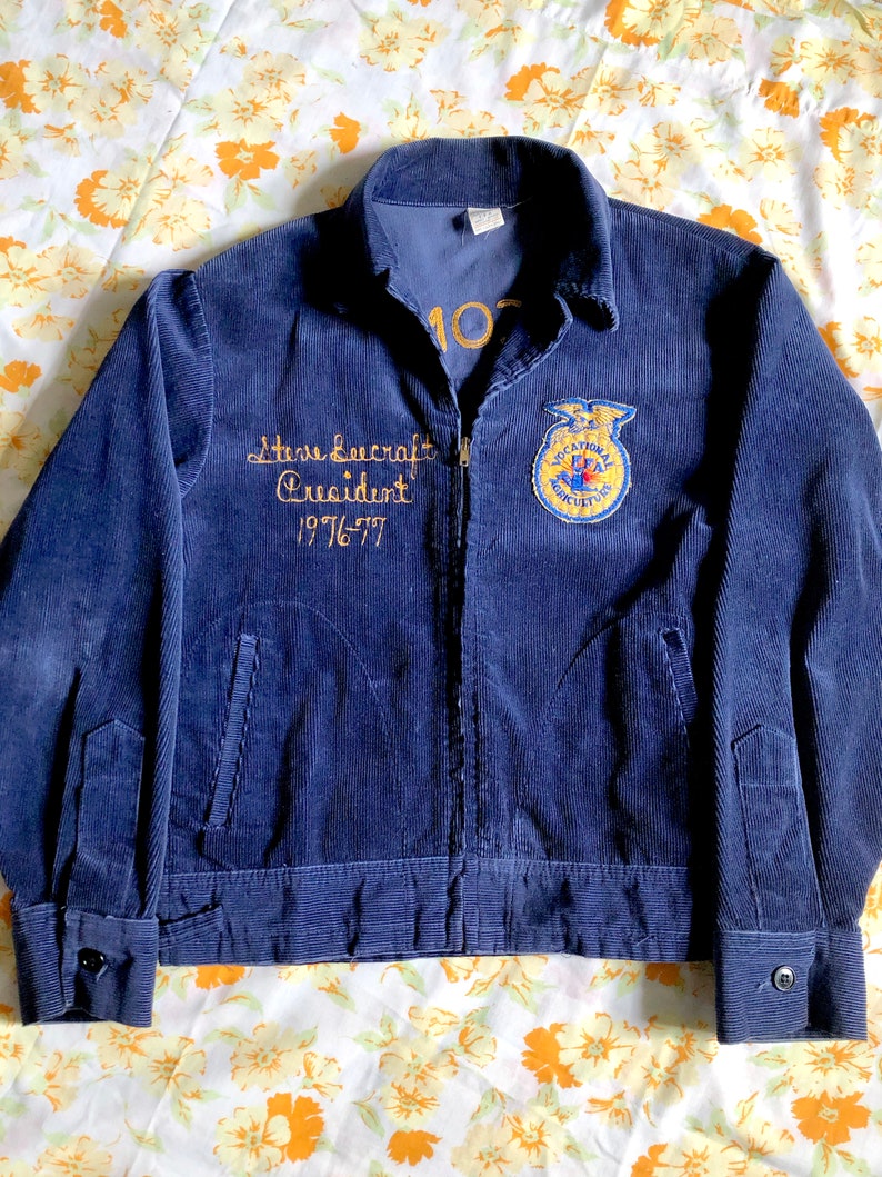 Vintage FFA Jacket 70s Corduroy | Etsy