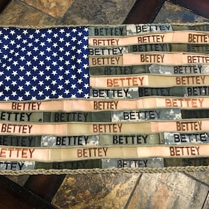 Military Name Tape flag