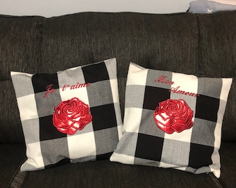 Capas de almofadas românticas (conjunto de 2)