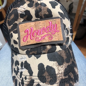 Leopard Trucker Hat &quot;Howdy&quot;