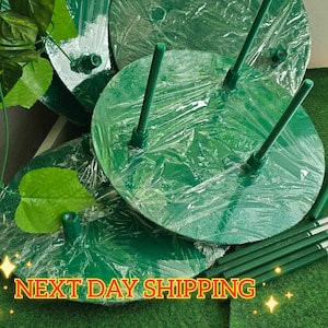 Large Flower Metal base powder coating, Iron Base for standing flower, Giant Flower Base, large Flower stand giant stem base Shop Window