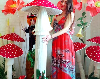 Alice in Wonderland store display a prop mushroom photo prop, event photography decoration mushroom Toadstool,  Enchanted Forest fairy Tales