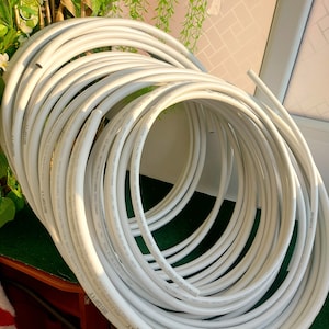 Flexible Pipe for free standing flowers Day, pipe for big flowers stem and foam lamp Aluminum pipe 16mm(3/8") - 20mm(1/2") large flower stem