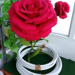 Tall Bendable stems for giant flowers, Bendable tube large flower stem, only giant flower stems tube for curved stems of large flowers, hand