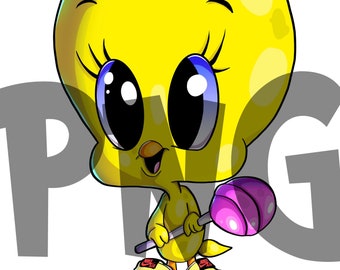 Tweety joven PNG - Descarga digital Tweety PNG Archivos - Lindos PNG Archivos - PNG Archivos - Uso comercial Descarga instantánea PNG