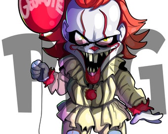 Hi Georgie PNG - Scary Png File - Horror Character png - Halloween png File - Cricut Cut Files - IT Png Pennywise Png