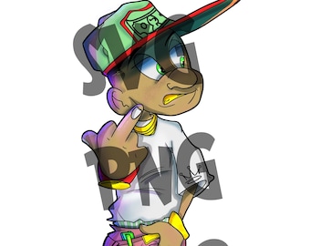 High Res Trap House Kid PNG and SVG digital download for commercial use