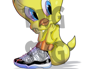 TWEETY BIRD SVG - Download digital Tweety Svg Files - Cute Svg Files - Png Svg Files - Uso comercial Instant Download Svg
