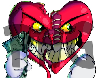 Vengeful Heart INSTANT DOWNLOAD png - Sublimation png Files - Digital Download png - png Cartoon Files - Downloadable Png