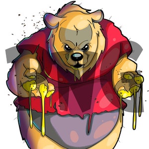 The Real Winnie the Pooh Bear PNG, digital download for commercial use, Instant Download.