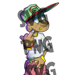 High Res Trap House Kid PNG and SVG digital download for commercial use