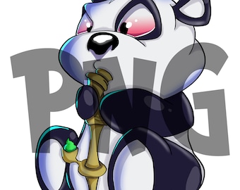 Stoner panda PNG