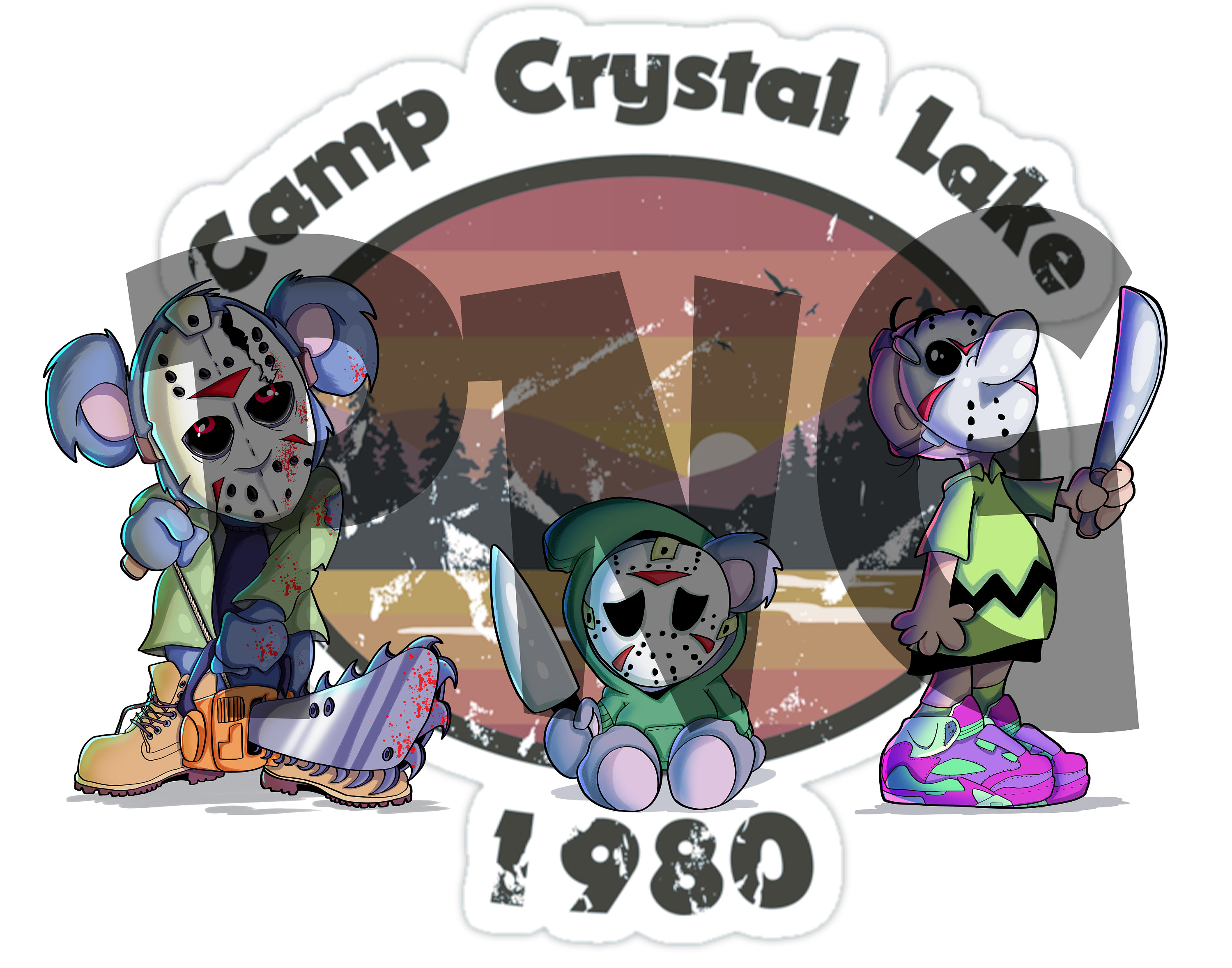 Camp Crystal Lake PNG, Friday the 13th, Happy Halloween, Halloween