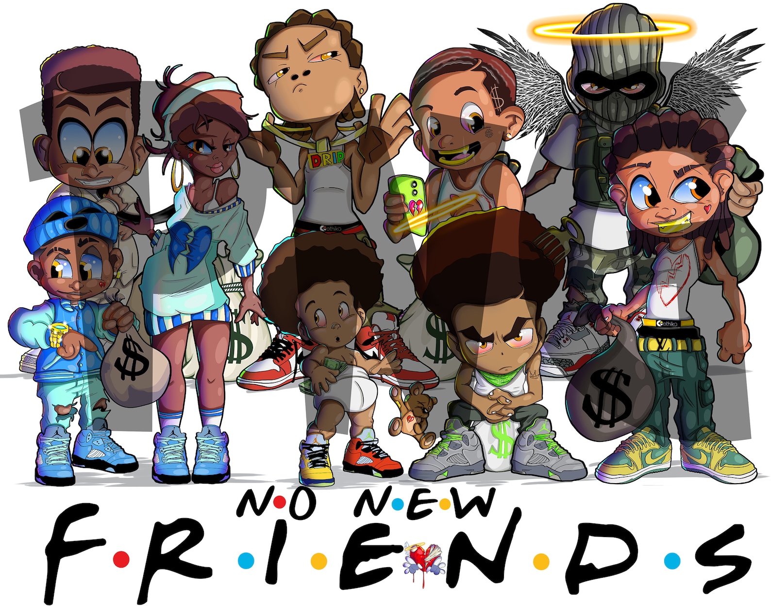 No New Friends! PNG - Dope Png Files - High Resolution Png - Digital ...