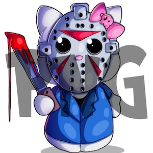 Hello Jason PNG - Scary Png File - Horror Character png - Halloween png File - Cricut Cut Files - Kitti Png - Downloadable Png