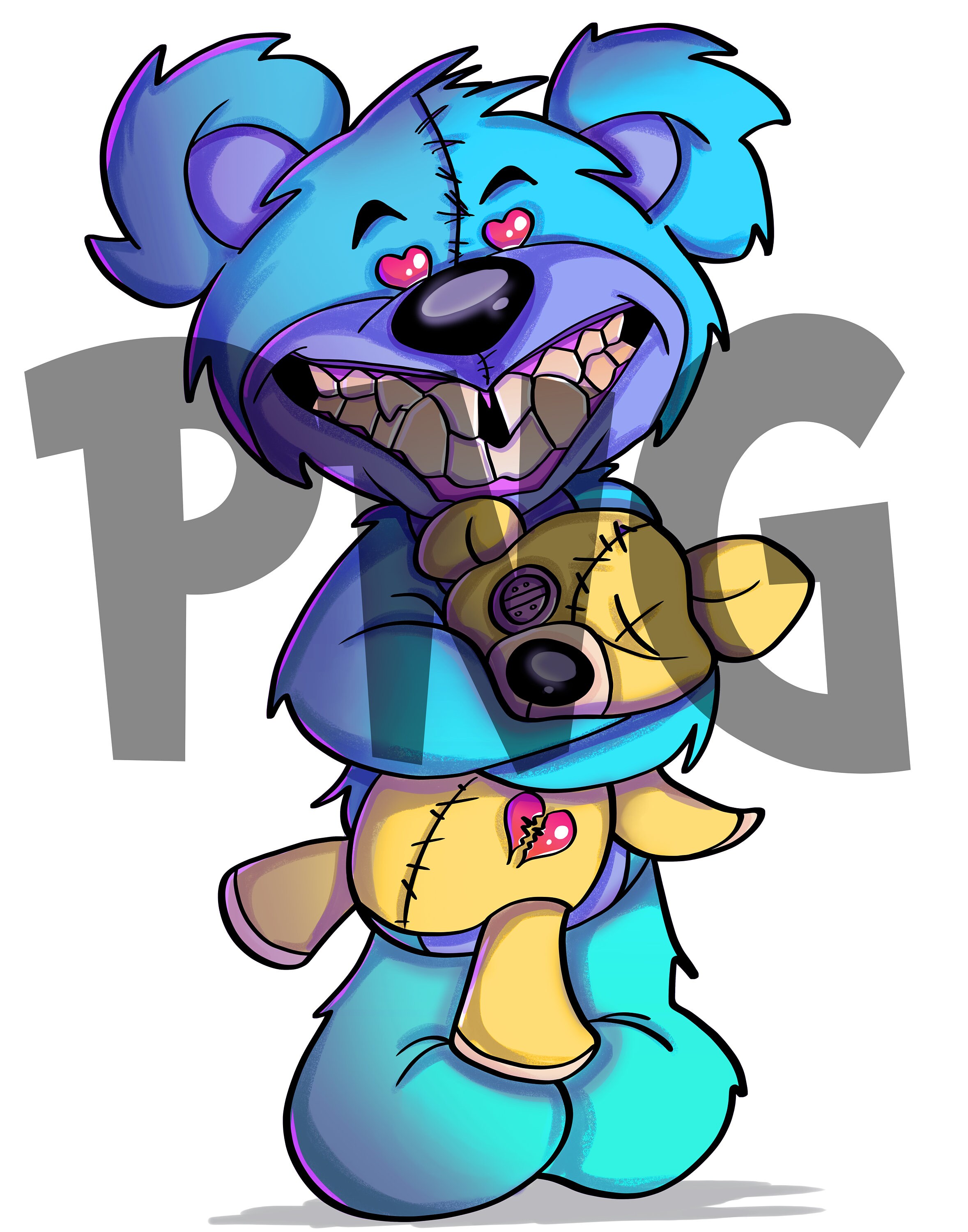 Hold Me Teddy PNG Damaged Bear Svg Heart Break Teddy Bear - Etsy