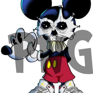 Mickey Unmasked Diseños descargables de sublimación PNG. Úselo para aplicar a vasos, tazas de café, tazas de viaje, camisetas y muchos otros artículos