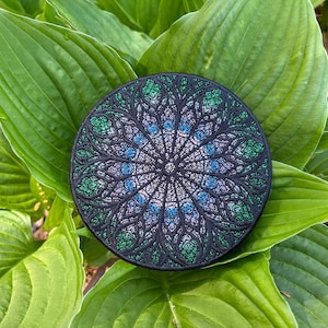 Magical Sky Mandala Iron on Patch - Embroidered  Collectible and Altar Adornment