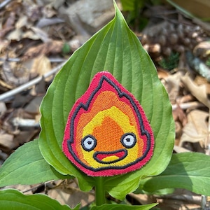 Calcifer Embroidered Iron On Patch - Animation Inspired Collectible