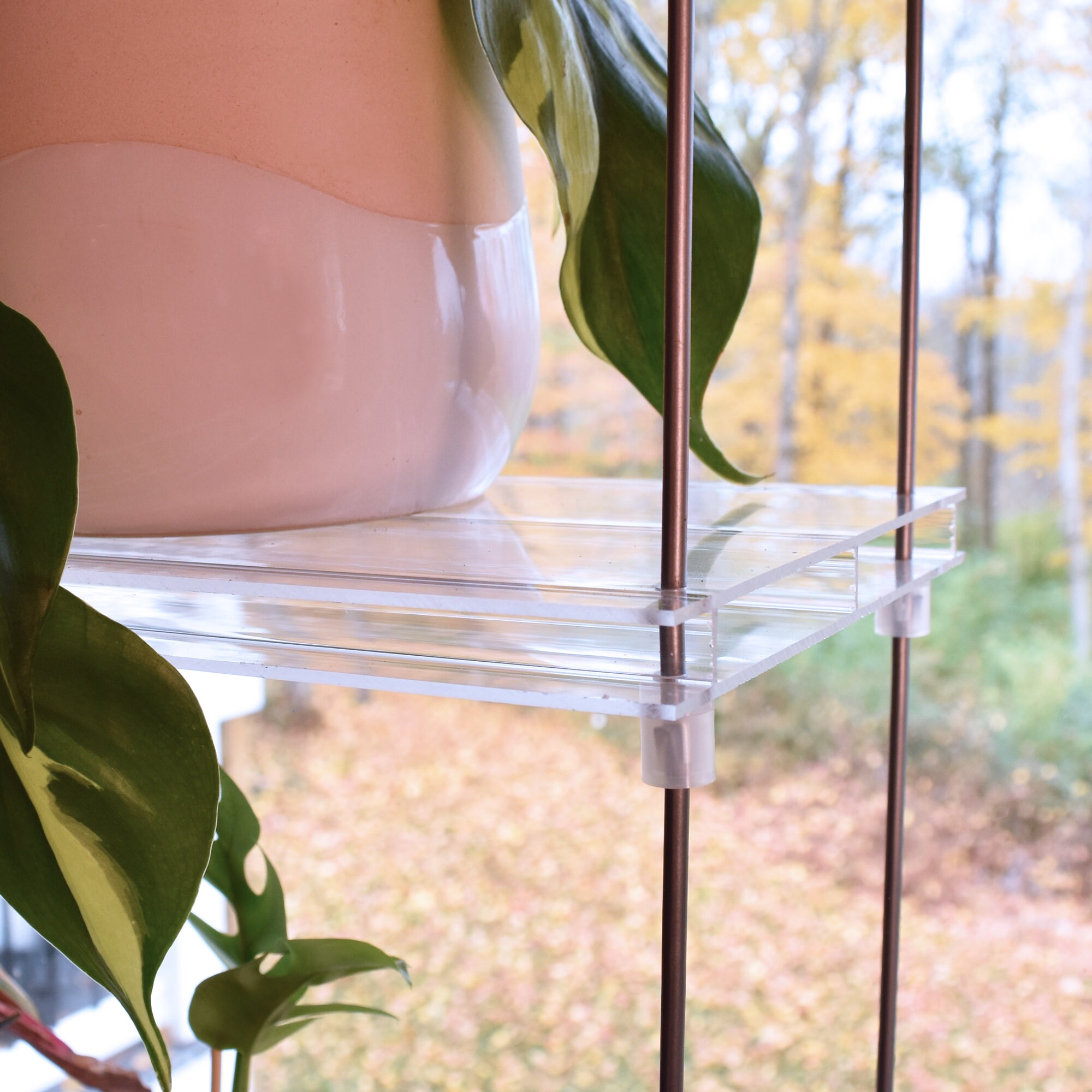 3 Pack 24 Acrylic Plant Shelves Window Hanging Plant Etsy