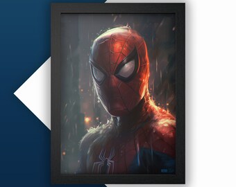 Póster de Spider-Man, Sin camino a casa / Pintura digital, Póster de película, Película de mediados de siglo, Arte mural, Descargar impresión