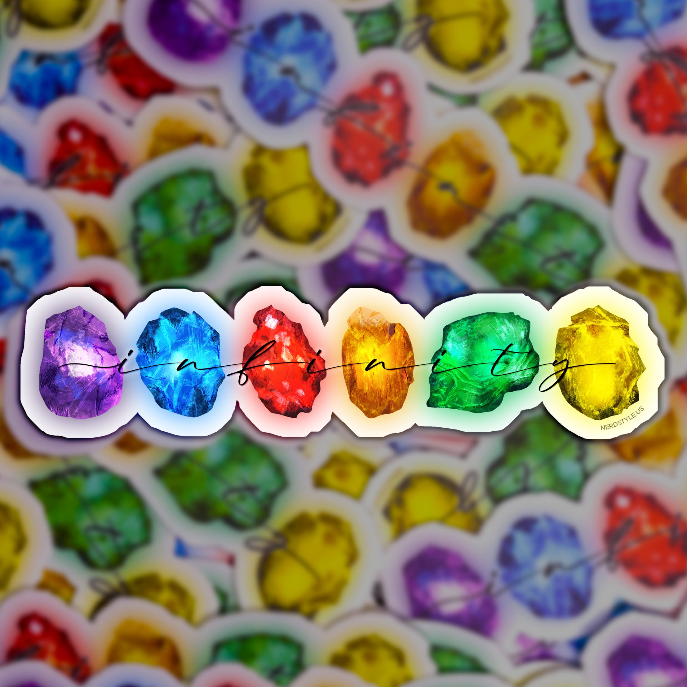 Infinity Stone Sticker Car Decal, Waterbottle Sticker, Laptop Sticker ...