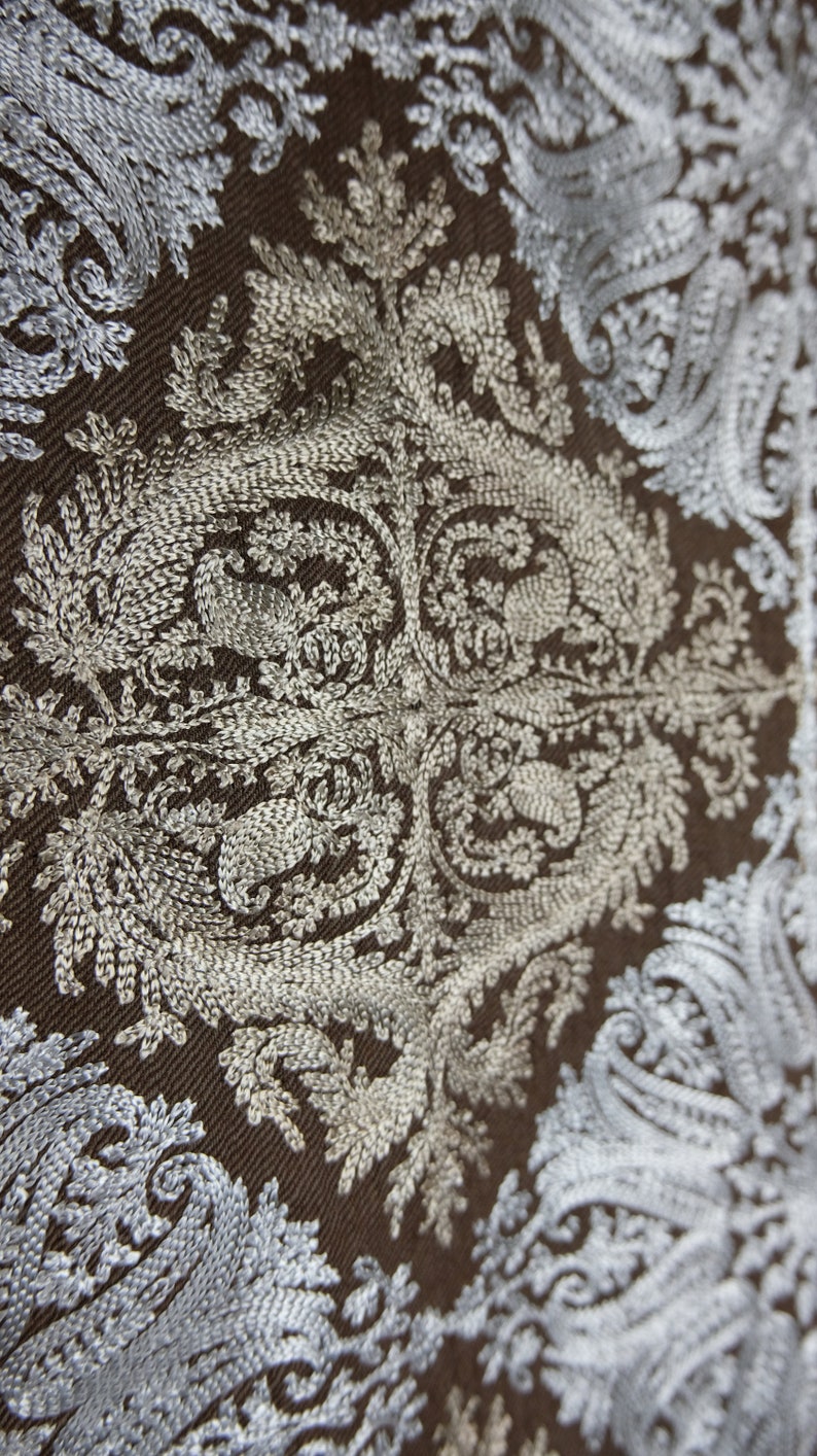 Fine Embroidery Scarves Hijab Perfect Gift Scarf Pashmina Kashmiri Shawl Winter Special Festive Season Warm Stole