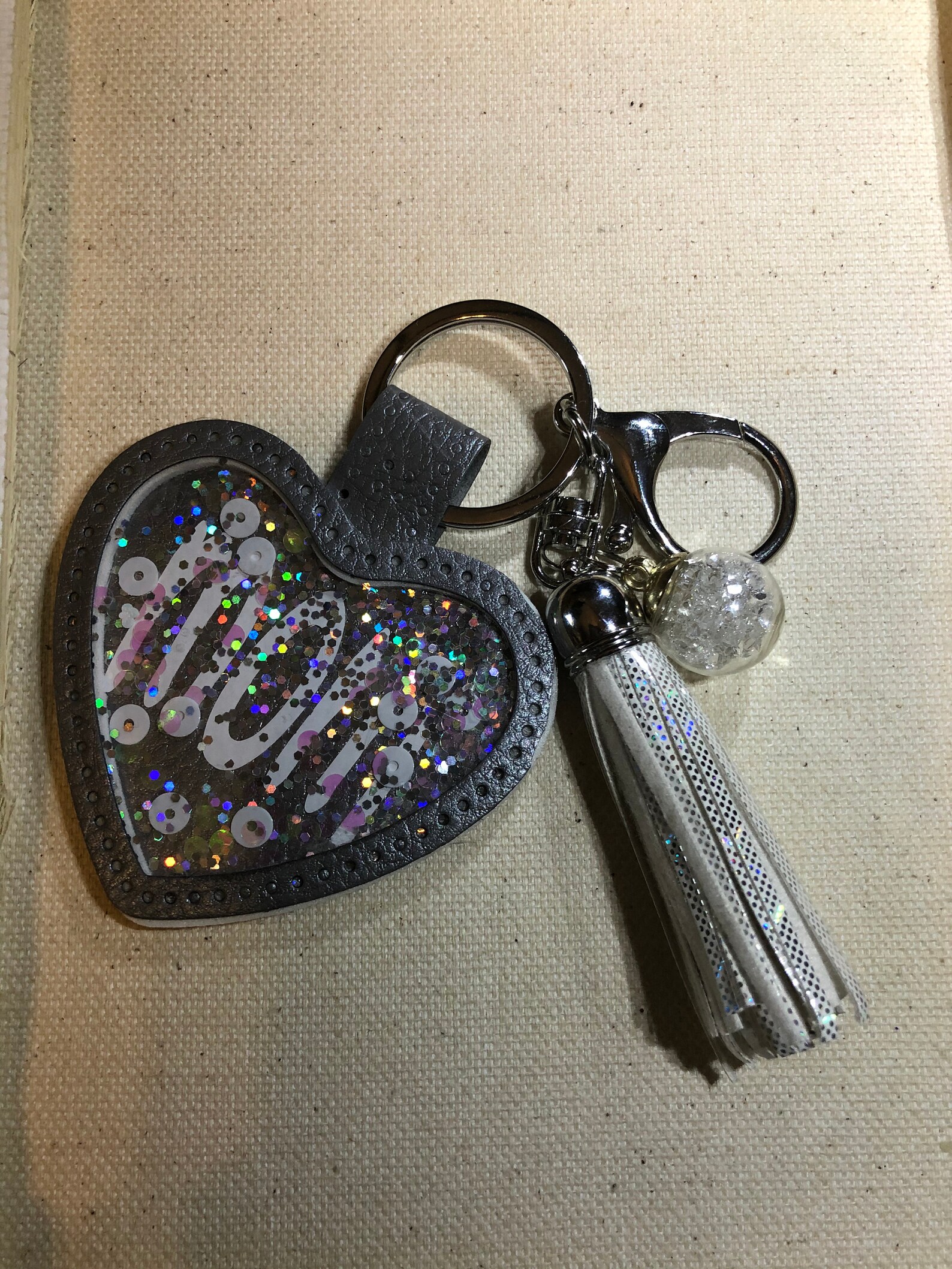 Heart shaker keychains Etsy