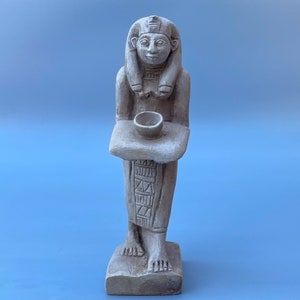 Hand-Carved Egyptian Woman Statue: Ancient Ritual Decor, Spiritual Gift