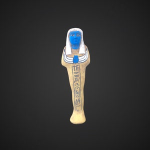 Egyptian statue / art - Ushabti / Shabti figure - Mummy servant figure - Showing HIEROGLYPHS