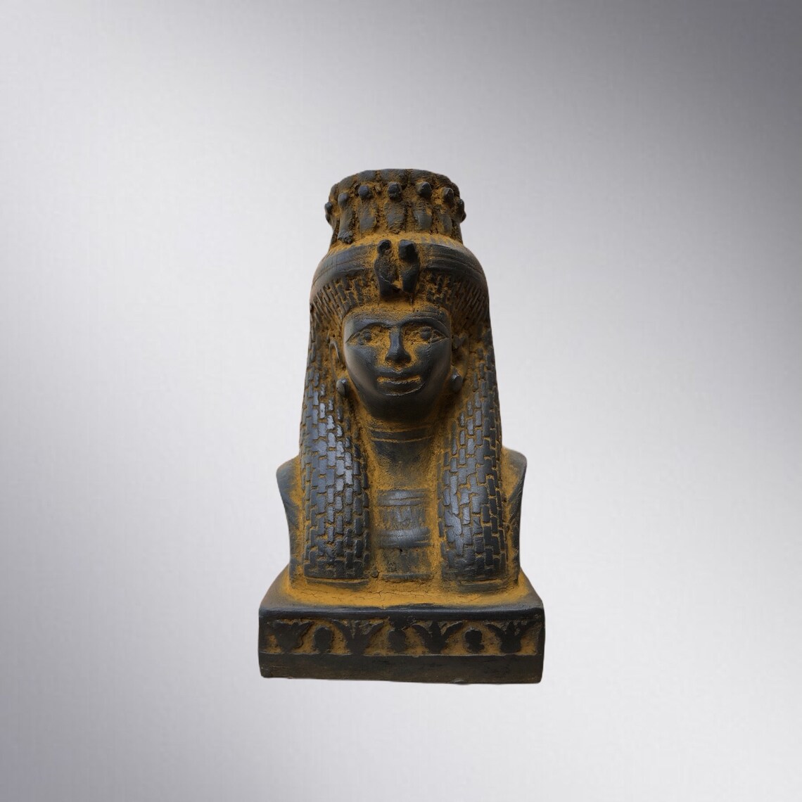 Cleopatra VII Bust Figurine Sculpture A Handcrafted Egyptian Queen