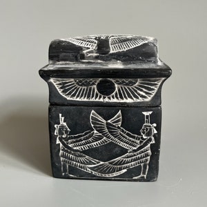 Unique Egyptian art Box decorated pharaonic inscriptions of Eye of horus Egyptian Home Decor