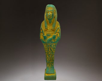 エジプト美術のウシャブティ シャブティ女王の像 青 エジプト製 - Etsy