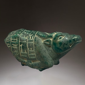 Unique Ancient Egyptian Cuffed Cow with Hieroglyphics - Egyptian Decor