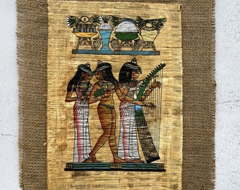 ヴィンテージの古いエジプトのパピルス。エジプトで作られ、オリジナル