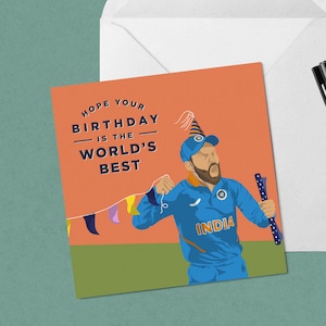 Cartão de aniversário de críquete Virat Kohli Índia