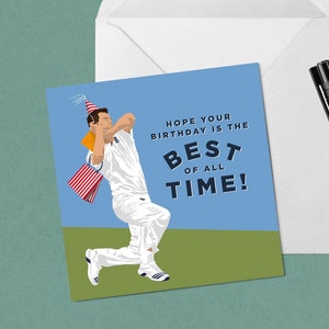 James Anderson England Cricket Geburtstagskarte