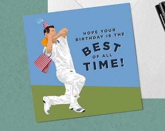 James Anderson England Cricket Birthday Card