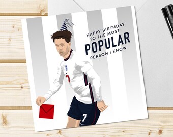 Jack Grealish Birthday Card – England Football Fan Gift