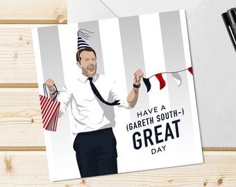 Gareth Southgate Football Card – England Euros 2020/21 (Blank Inside)