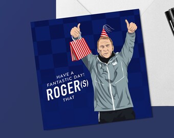 Leicester Football Greetings Card – *Blank Inside* for any occasion - Brendan Rodgers