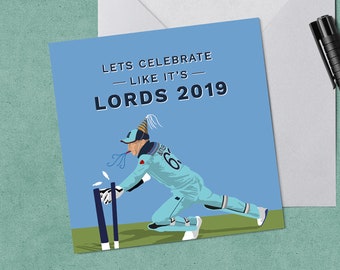 Jos Buttler England Cricket Birthday/Congratulations Card